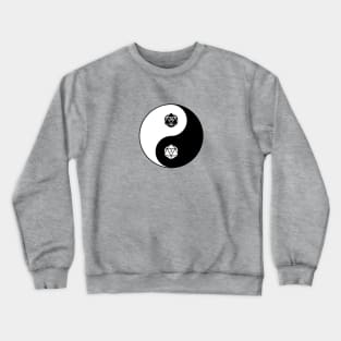 Yin Yang D&D Dungeons and Dragons Dice d20 Crewneck Sweatshirt